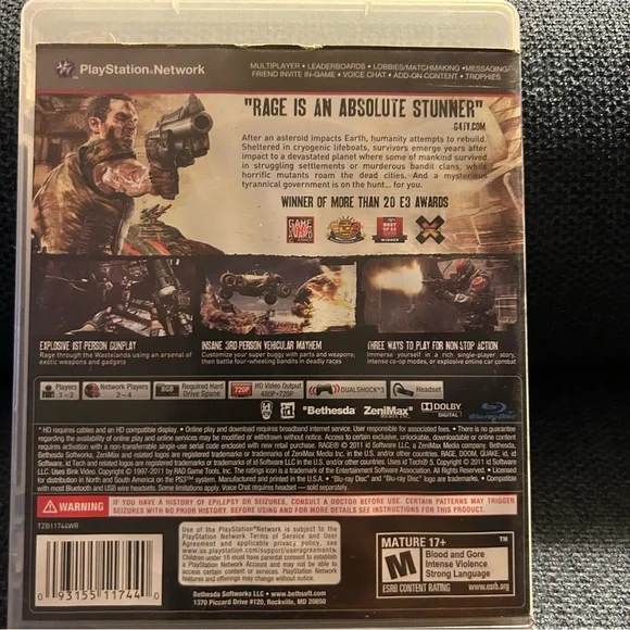 PS3 Rage video game play station 3 - Picture 2 of 4